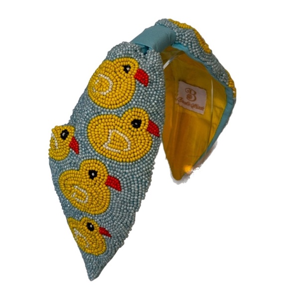 250. My Rubber Ducky Fully Beaded Headband - Picture 2 of 4